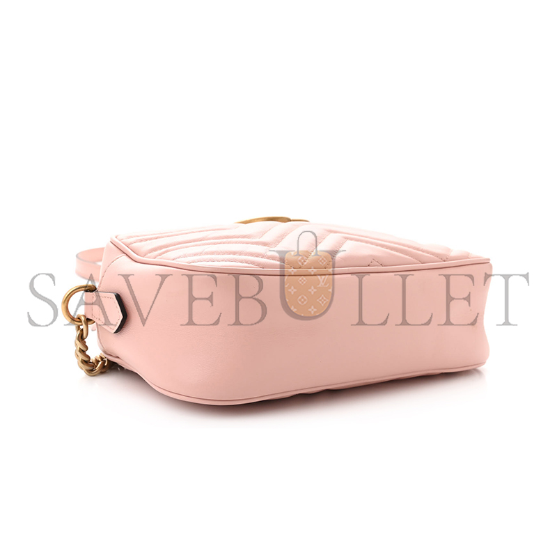 GUCCI GG MARMONT MATELASSÉ SMALL SHOULDER BAG 447632 (24*13*7cm)